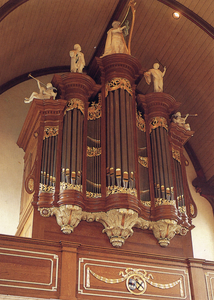 6658 Interieur van de Hervormde Kerk te Maarssen: het orgel.